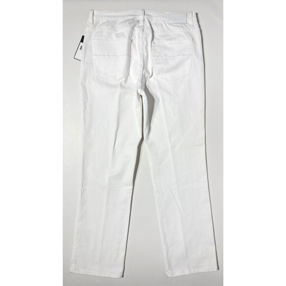 NWT $89.50 Lauren Ralph Lauren White Classic Straight Stretch Jeans Women Sz. 14 - Picture 7 of 16